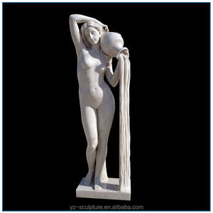 Famosa estatua de mármol de hombre gordo de tamaño natural para decoración al aire libre - Product Image 6