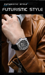 MEGIR 8603 Orologio da Polso Meccanico Automatico Sportivo da Uomo, Cassa in Acciaio Inossidabile 40mm, Design alla Moda, Offerta Speciale Crazy <span class=keywords><strong>Friday</strong></span> - Product Image 6