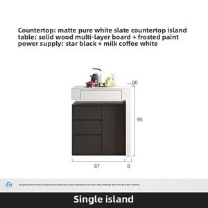 Îlot <span class=keywords><strong>central</strong></span> de cuisine multifonctionnel moderne italien en pierre frittée intégrée <span class=keywords><strong>avec</strong></span> <span class=keywords><strong>table</strong></span> à manger - Product Image 6
