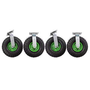 Rueda Inflable Giratoria con Bloqueo de 8, 10 y <span class=keywords><strong>12</strong></span> Pulgadas, Resistente a Pinchazos, de 4 Capas, para Carrito de Jardín, Invernadero y Carretilla - Product Image 4