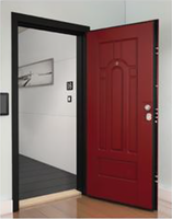 Porte et portail de sécurité modernes en acier TECHTOP avec prévention des incendies pour entrée principale extérieure - Vente de liquidation Offre à durée limitée