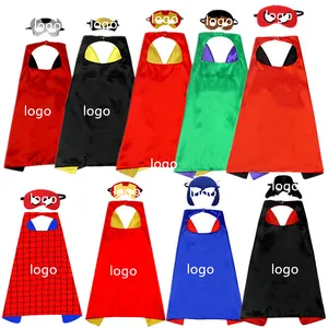 Halloween Party Cosplay Cape Cartoon Printing Cloak Superhero Capes For Kids