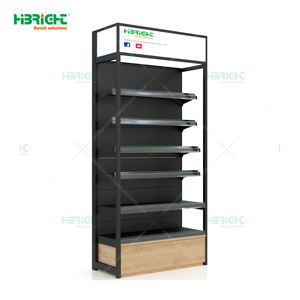 حامل عرض حديدي ثقيل ذو وجهين للسوبر ماركت والمتاجر الكبرى ومتاجر البقالة، معدات بيع الفواكه والخضروات بالتجزئة - Product Image 4