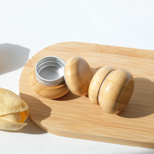 Natural Bamboo Aluminum <strong>Jars</strong> 5g <strong>Small</strong> Cosmetic Container Cream <strong>Jar</strong> - Product Image 6