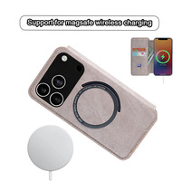 Nouvelle conception de fente pour carte charge sans fil aimant fort Flip TPU PU cuir portefeuille housse de téléphone pour iPhone 17 Air 17 Pro Max