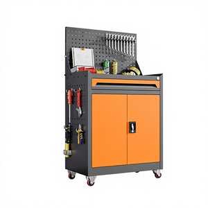 Armoire à outils métallique multifonctionnelle mobile robuste pour atelier de réparation automobile avec tiroirs, chariot à main compact personnalisable SS-GJGC - Product Image 3