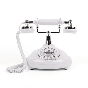 Cheeta colore bianco CT-8301 rotativo tipo Retro registrazione di messaggi telefonici Audio Guestbbook telefono telefono matrimonio - Product Image 2