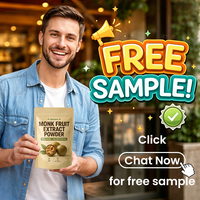 Poudre d'Édulcorant Naturel OEM/ODM, Complément Alimentaire Énergisant, Extrait Instantané de Fruit du Moine, Favorise la Santé Intestinale