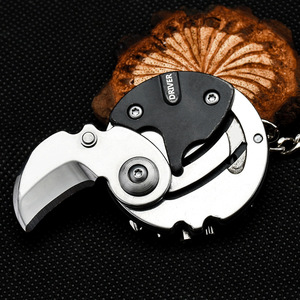 Youlun Thép Không Gỉ Đồng Xu Hình Dạng Keychain Uống Thuận Tiện Gấp Có Thể Gập Lại Cắm Trại Nhỏ Đa Công Cụ Pocket Dao Cho Nam Giới - Product Image 5