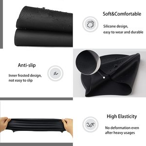 Cuffia da Nuoto in Silicone Impermeabile Stampata per Adulti Uomini Donne, Copre le Orecchie e Adatta <span class=keywords><strong>a</strong></span> Capelli Lunghi/Corti - Product Image 3