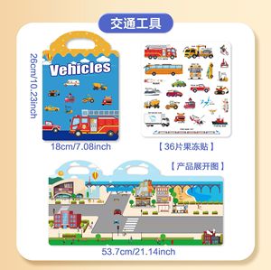 Libros de pegatinas reutilizables personalizados para niños, pegatinas de silicona autoadhesivas y removibles, los mejores regalos, juguetes educativos de aprendizaje para niños - Product Image 2