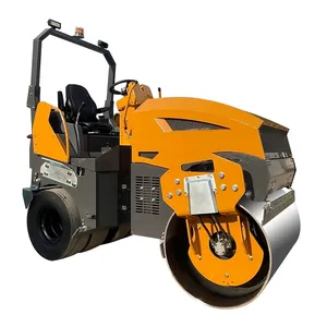 Compactador de <span class=keywords><strong>tierra</strong></span> vibratorio, máquina aplanadora de carreteras, rodillo manual de 5 toneladas <span class=keywords><strong>para</strong></span> construcción de carreteras - Product Image 1