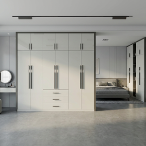 <span class=keywords><strong>Armoire</strong></span> de chambre élégante en bois 2025 avec tiroirs – Meuble de rangement de qualité directement de l'usine pour dressing et maison - Product Image 3