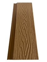Vente chaude Panneau de plafond extérieur en WPC à grain de bois Panneau de revêtement en WPC Décoration Revêtement mural en composite bois-plastique