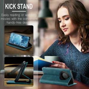 Funda de Teléfono Tipo Cartera Magnética de Cuero PU de Lujo CaseMe para P50/P40/P30/P60/<span class=keywords><strong>Mate</strong></span> 60/Honor 80 con Soporte, Estilo Ejecutivo - Product Image 4
