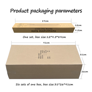 Barrière de sécurité rétractable pour enfants, barrière de sécurité pour <span class=keywords><strong>escalier</strong></span> intérieur, barrière de jeu pour bébé, pliable, installation facile, matériau plastique - Product Image 2