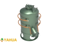 Hoog-efficiënte nieuwe automatische verticale palmvrucht-gistdodende tank stoomdestillatie sterilisator YAHUA merk hoge capaciteit 1000kg/u olie