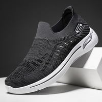 Chaussures de course décontractées pour hommes, nouvelle collection printemps-été-automne, respirantes, en tissu uni, baskets à absorption des chocs