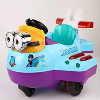 रेट्रो क्लासिक शैली <span class=keywords><strong>नई</strong></span> मेटा हवाई जहाज आकार डिजाइन बच्चों की सवारी पर खिलौना कार