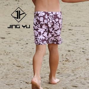 Traje de Baño Infantil con Cordón y Estampado Playero, Fabricante OEM, Shorts de Baño Infantiles de Nailon Personalizados de Alta Calidad - Product Image 5