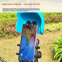 Support de téléphone magnétique sans fil Cqfmk W707 en plastique ABS pour scooter, absorption des chocs, navigation pour motos électriques