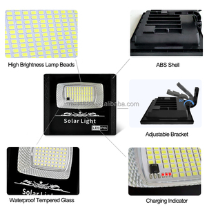 Chất lượng cao năng lượng mặt trời vuông ngoài trời đèn ánh sáng Tường Led Ngoài Trời IP65 không thấm nước ngoài trời Vườn Patio đèn LED Flood <span class=keywords><strong>Light</strong></span> - Product Image 4