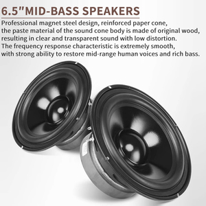 Cao cấp tháp 2.0 loa phía trước phòng khách ba tần số thụ động Hifi loại sàn nhà Loa gỗ Stereo - Product Image 5