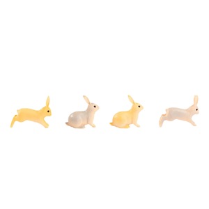 Dp Craft <b>Miniature</b> Rabbit Figurines Yellow Painted Indoor Outdoor Garden Decor Ornaments D1454 - Product Image 5