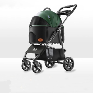 Petstar <span class=keywords><strong>รถ</strong></span><span class=keywords><strong>เข็น</strong></span>สำหรับสัตว์เลี้ยงแบบพับได้<span class=keywords><strong>รถ</strong></span><span class=keywords><strong>เข็น</strong></span>สำหรับสัตว์เลี้ยง4ล้อสำหรับเดินทาง - Product Image 6