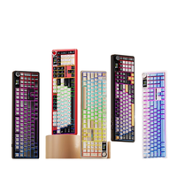 AULA F108pro Clavier mécanique 100% Disposition Clavier de jeu personnalisé dégradé gravé sur le côté RVB à trois modes