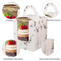 Boîtes à cupcakes simples avec fenêtre de cuisson, vente directe