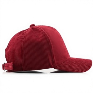 Gorra de Pana de Perfil Bajo, Color Sólido, Ajustable, para Hombre y Mujer - Product Image 1