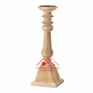 Meilleure vente Bougeoirs fantaisie en bois de manguier pour décoration de centres de table de sol Bougeoirs en bois d'acacia de haute qualité - Product Image 3