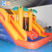 Toboggan gonflable commercial bon marché, toboggan gonflable géant à rebond, toboggan gonflable pour adultes pour enfants