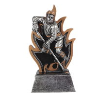 Fabricant de trophées de hockey Weivista, sculpture de joueur en résine, plaque personnalisée, champion de ligue, vente en gros