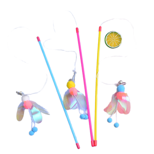 <span class=keywords><strong>Jouet</strong></span> pour chat Dragonfly Teaser Wand, <span class=keywords><strong>jouet</strong></span> de pêche pour chat, <span class=keywords><strong>jouet</strong></span> pour <span class=keywords><strong>chaton</strong></span>, plume pour <span class=keywords><strong>chaton</strong></span>, collection pour animaux de compagnie, divertissement autonome, soulagement de l'ennui - Product Image 1