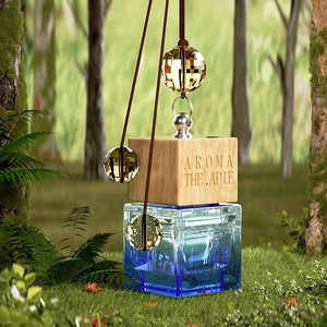 Xe trang trí nội thất nước hoa mùi hương Loại bỏ phổ biến treo mặt dây chuyền chai thủy tinh xe làm mát không khí mini sang trọng arom Nước hoa xe hơi - Product Image 4