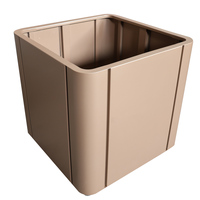 Jardinière carrée sur mesure en métal galvanisé, grande taille, pour extérieur et intérieur, écologique, avec revêtement en poudre personnalisé, pour jardin et fleurs
