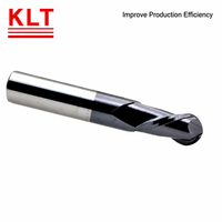 HRC58 Solid Carbide D6mm 4 Flute Ball Nose End Mill Milling Cutter Fresas untuk Inti Cetakan Presisi Berlapis TiAlN
