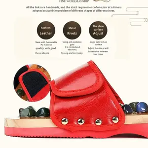 Pantofole da Casa JIANFAN <span class=keywords><strong>con</strong></span> <span class=keywords><strong>Pietre</strong></span> Aggiunte, Scarpe Antiscivolo, Suola Rigida in Legno - Product Image 4