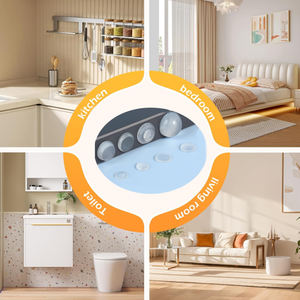 Pare-chocs <span class=keywords><strong>de</strong></span> <span class=keywords><strong>porte</strong></span> d'armoire en silicone transparent auto-adhésif-pieds en caoutchouc amortisseur <span class=keywords><strong>de</strong></span> bruit pour armoires tiroir chaise - Product Image 3