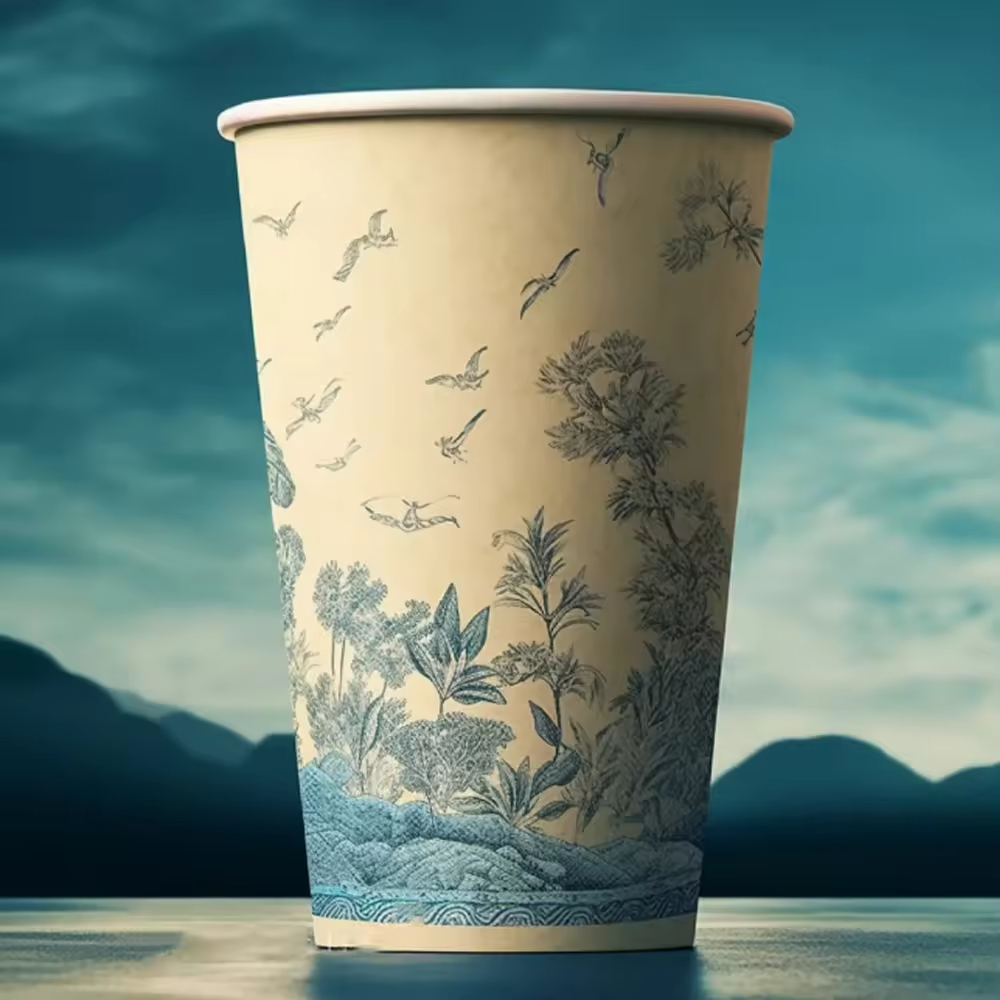 Vaso de papel kraft