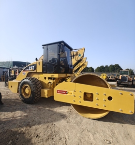 Construction Machines Vibration Smooth <b>Used</b> Caterpillar CS683E <b>Road</b> <b>Roller</b> Cat 18 Ton <b>Road</b> Drum <b>Rollers</b> Compactor Single Drum - Product Image 2