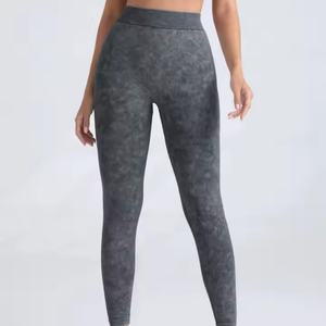 Pantalons de yoga avec logo personnalisé, leggings confortables et extensibles pour femmes, leggings avec poches latérales pour femmes, leggings de yoga - Product Image 2