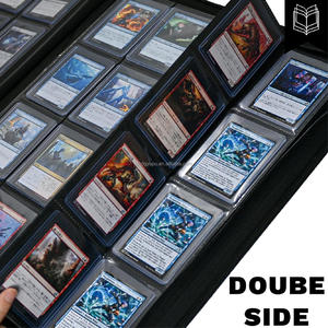 Suit Cards in 3x 4'' Toploader Double-Sided Pockets <strong>Pokemoned</strong> 640 TopLoaders 16 Pockets Top Loader <strong>Binder</strong> - Product Image 2