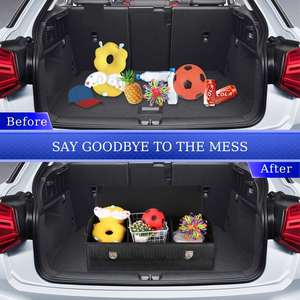 Organizador de Maletero de Coche Personalizado con Logotipo, de Cuero PU, con Múltiples Bolsillos, Color Personalizado, Gran Capacidad, Plegable - Product Image 2