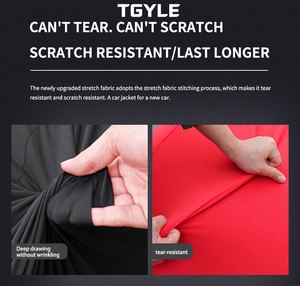 Housse de voiture imperméable à couverture intégrale universelle pour berline et SUV, tissu élastique, anti-poussière, anti-UV, <span class=keywords><strong>protection</strong></span> UV à 99 %, finition brillante - Product Image 2