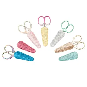 6 Pieces Scissors Sheath Safety Leather Scissors Cover Protector Colorful  Sewing Scissor Sheath Portable Eyebrow Trimming Beauty Tool Protection  Cover