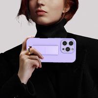 Sensation de la peau Portable Anneau Métallique Support Multifonctionnel Étui de Téléphone Portable pour iPhone 16 Pro Max 15 Plus 14 13 Mini 12 11 Xs Max