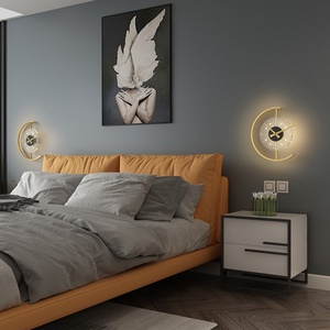 Nueva Lámpara de Pared con Reloj LED de Estilo Nórdico, Adecuada para Paredes de Fondo de Sala de Estar, Cabeceras de Dormitorio, Moderna, Sencilla, Decorativa y Elegante - Product Image 3